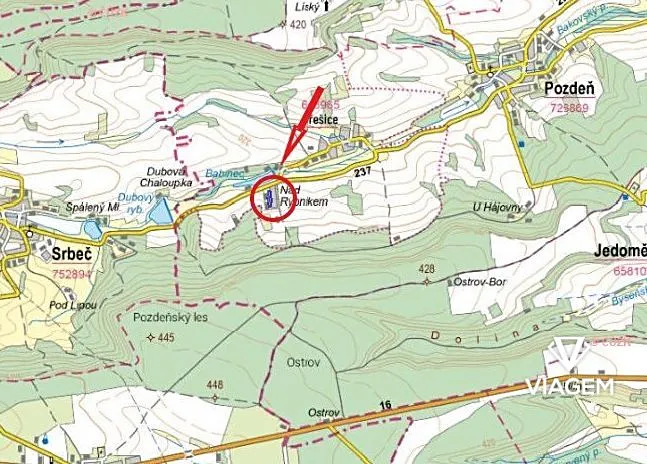 Prodej lesa, Pozdeň, 7287 m2