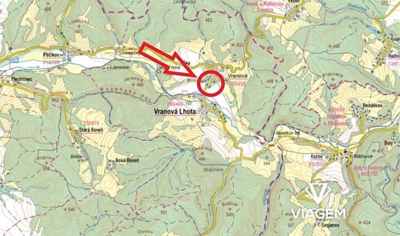 Prodej podílu pole, Vranová Lhota, 146 m2