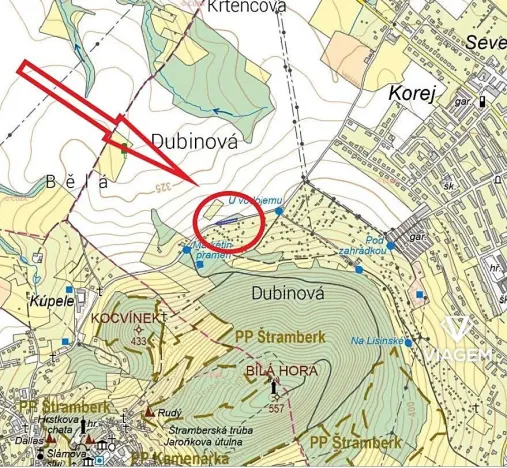 Prodej podílu pole, Kopřivnice, 373 m2