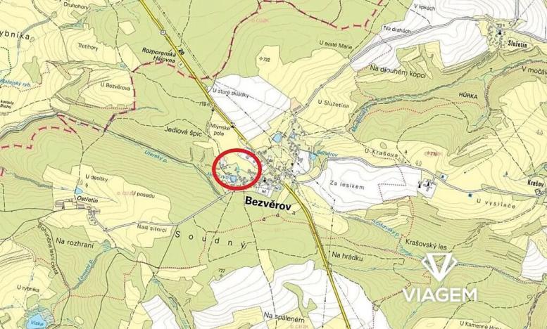 Prodej podílu zahrady, Bezvěrov, 282 m2