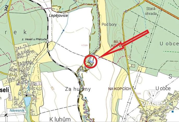 Prodej pole, Valy, 1600 m2