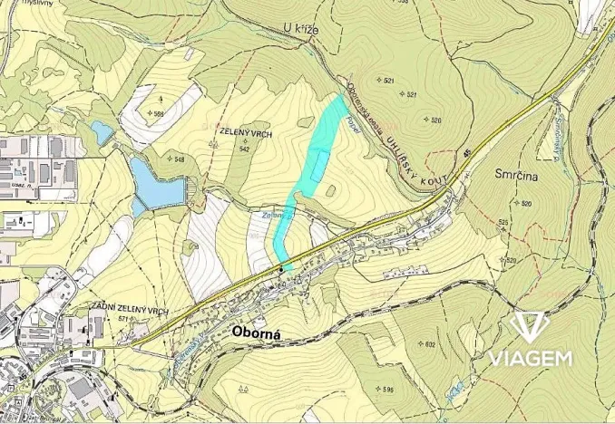 Prodej podílu pole, Oborná, 10245 m2