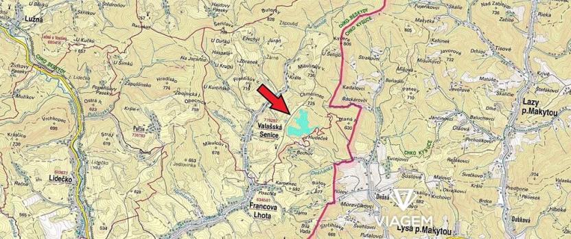 Prodej podílu pole, Valašská Senice, 1641 m2