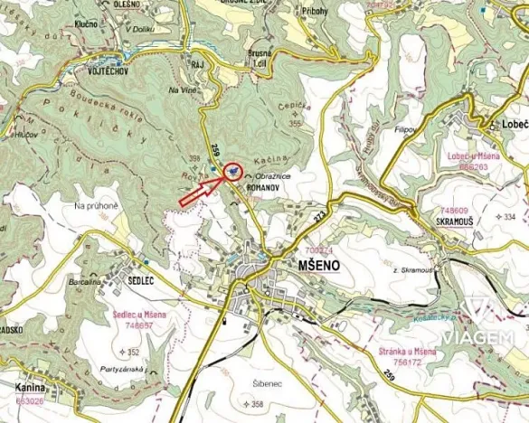 Prodej podílu lesa, Mšeno, 904 m2