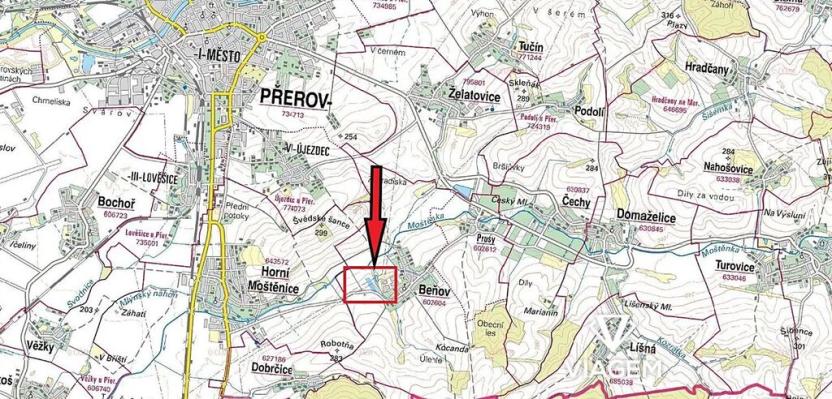 Prodej podílu pole, Beňov, 1954 m2