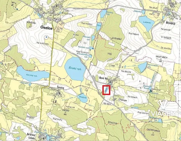 Prodej podílu pole, Oselce, 1636 m2