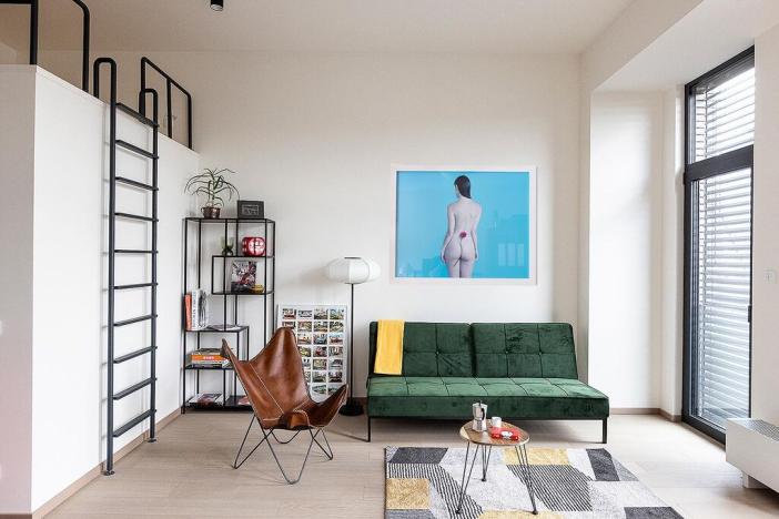 Pronájem bytu 1+kk, Praha - Holešovice, V háji, 49 m2