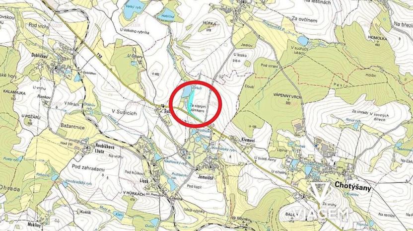 Prodej podílu pole, Postupice, 3345 m2