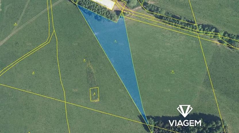 Prodej podílu pole, Těchonín, 986 m2