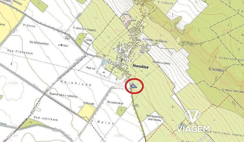 Prodej podílu pole, Horušice, 1294 m2
