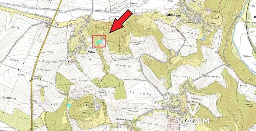 Prodej lesa, Krhov, 3039 m2