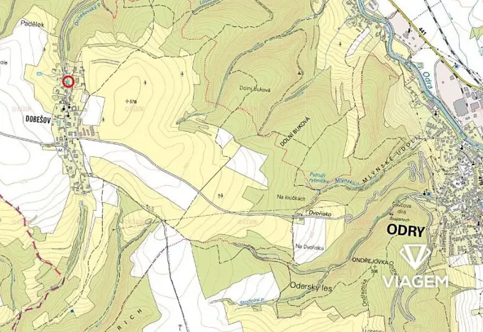 Prodej podílu pozemku pro bydlení, Odry, 263 m2