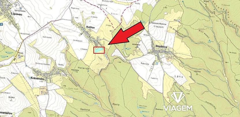 Prodej podílu pole, Kulířov, 610 m2