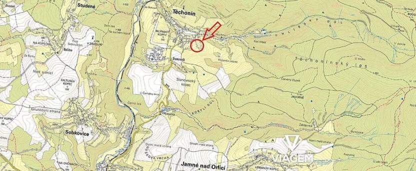 Prodej podílu pole, Těchonín, 93 m2