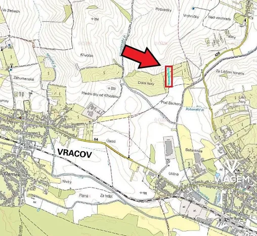 Prodej podílu pole, Vracov, 1677 m2