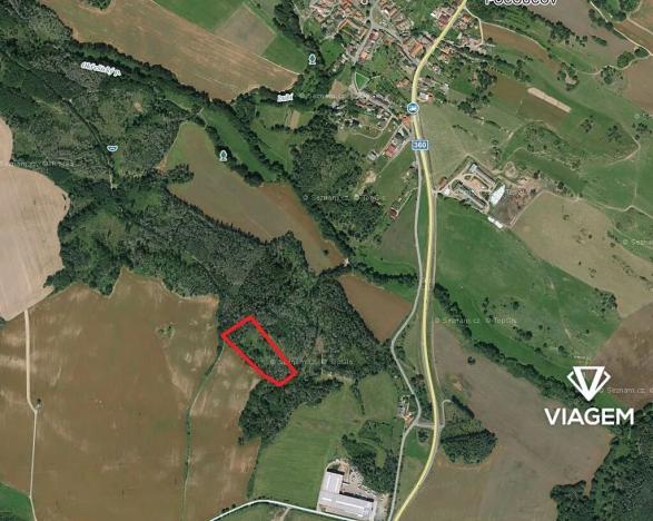 Prodej podílu lesa, Třebíč, 3057 m2