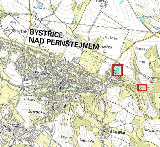 Prodej podílu pole, Bystřice nad Pernštejnem, 1817 m2