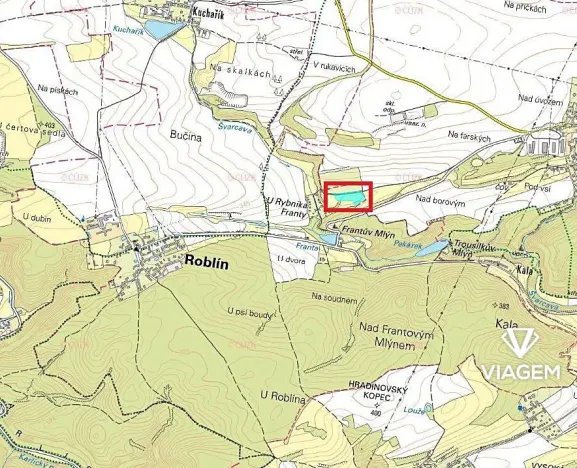 Prodej podílu pole, Roblín, 720 m2