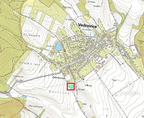 Prodej podílu zahrady, Vedrovice, 419 m2