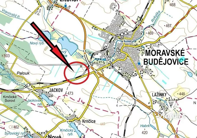 Prodej podílu pole, Moravské Budějovice, 1999 m2