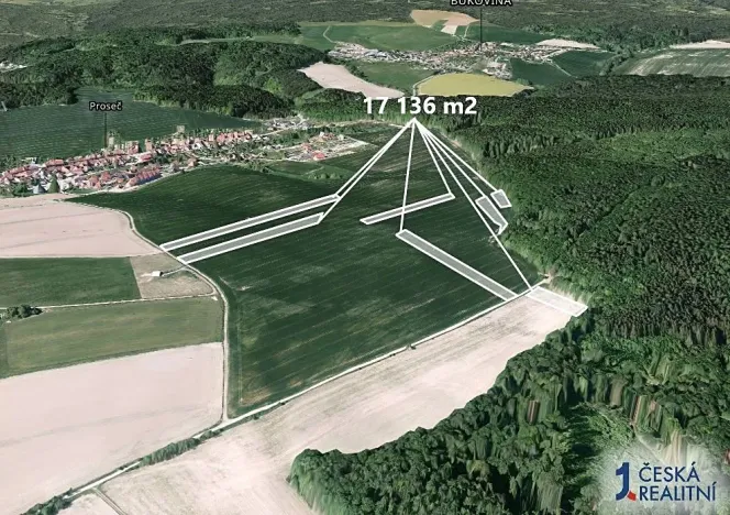 Prodej podílu pole, Březina, 3427 m2
