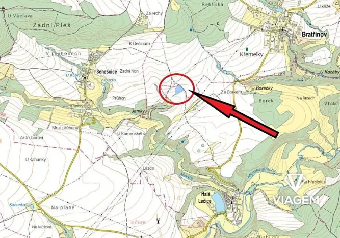 Prodej podílu pole, Bojanovice, 1806 m2