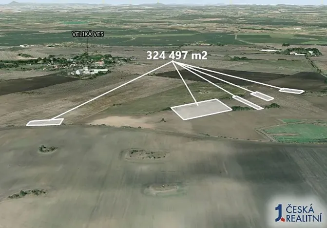 Prodej podílu pole, Veliká Ves, 5416 m2