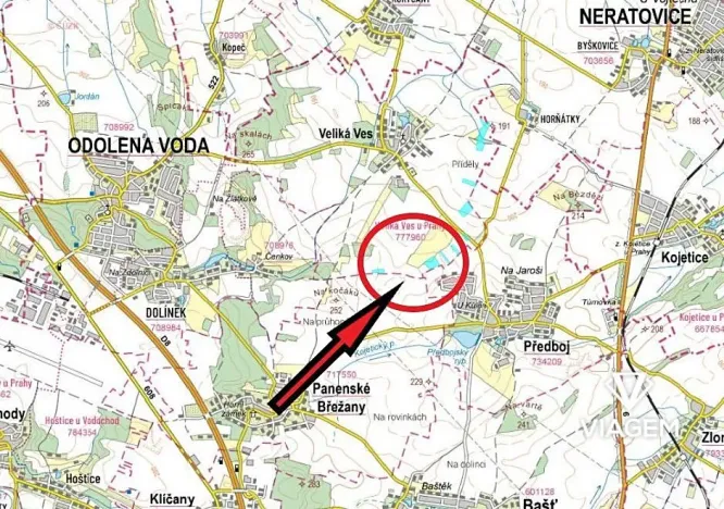 Prodej podílu pole, Veliká Ves, 5416 m2