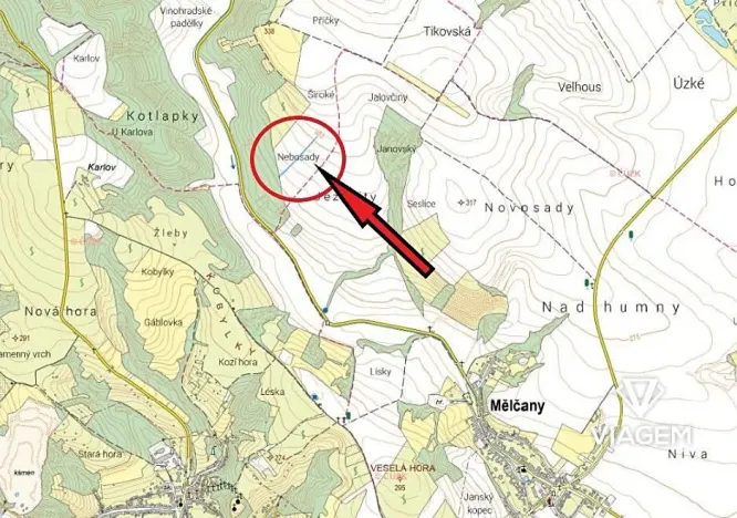 Prodej pole, Silůvky, 2305 m2