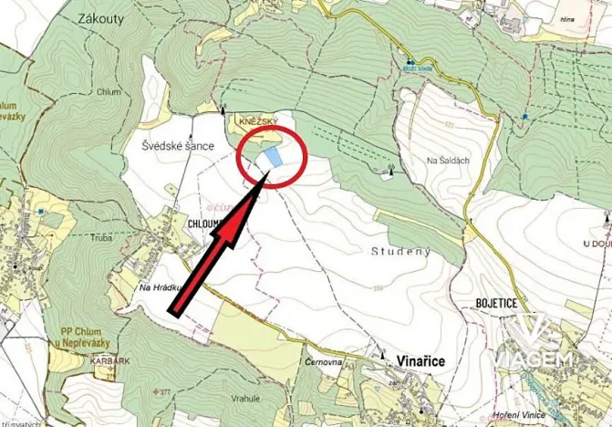 Prodej pole, Vinařice, 8555 m2