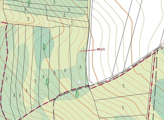 Dražba lesa, Moravské Budějovice, 3604 m2