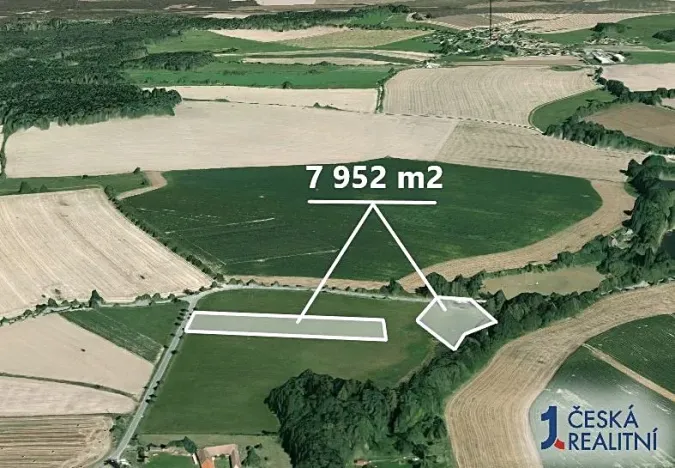 Prodej podílu pole, Choustník, 1343 m2