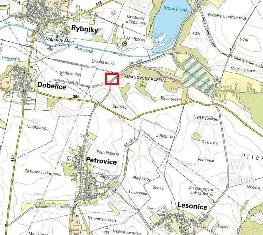 Prodej pole, Rybníky, 1037 m2