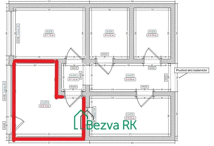 Pronájem obchodního prostoru, Beroun, Havlíčkova, 9 m2