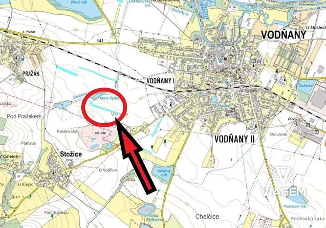 Prodej podílu pole, Vodňany, 1060 m2