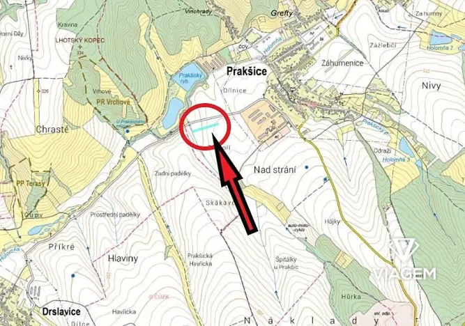 Prodej podílu pole, Prakšice, 1895 m2