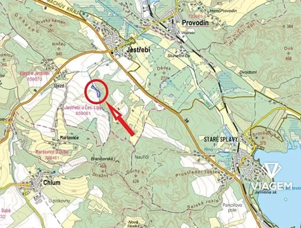 Prodej podílu pole, Jestřebí, 6859 m2