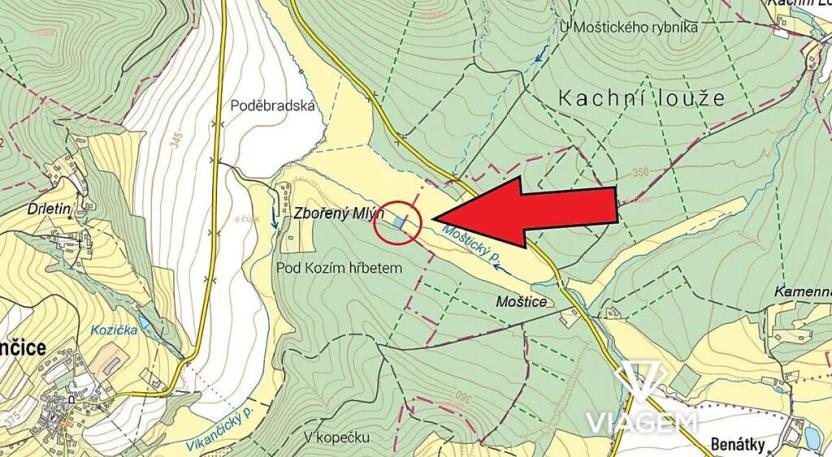 Prodej pole, Vlkančice, 1235 m2