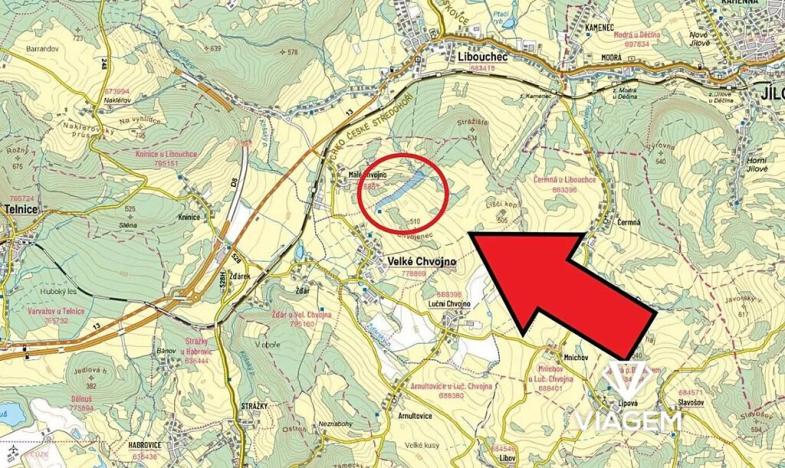 Prodej podílu pole, Velké Chvojno, 4436 m2