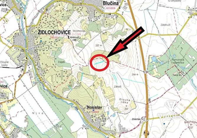 Prodej podílu pole, Nosislav, 1820 m2