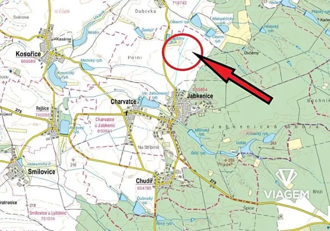 Prodej podílu pole, Jabkenice, 473 m2