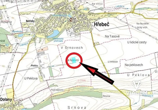 Prodej podílu pole, Lidice, 1020 m2