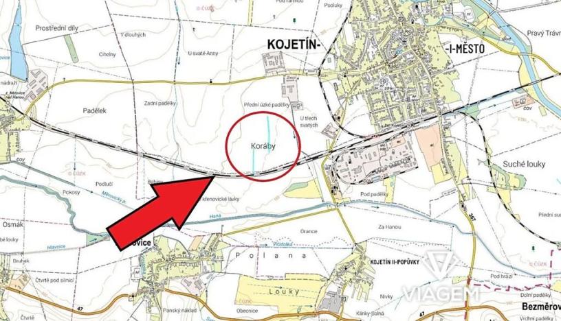 Prodej podílu pole, Kojetín, 2575 m2