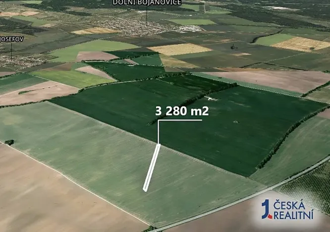 Prodej podílu pole, Moravská Nová Ves, 1640 m2