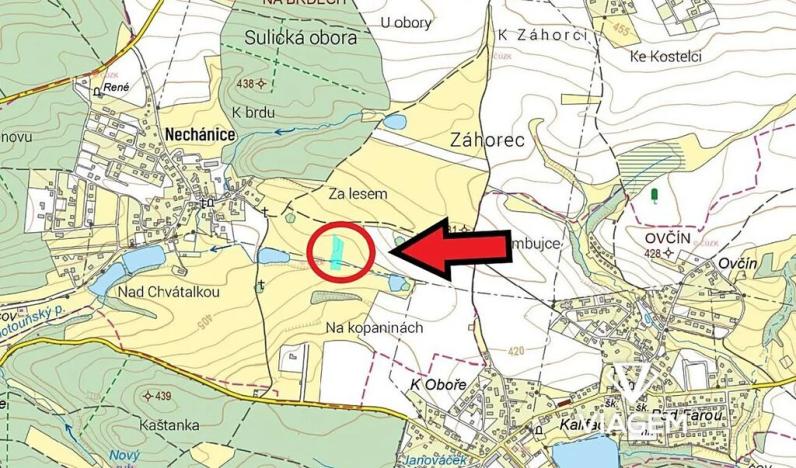 Prodej podílu pole, Sulice, 860 m2