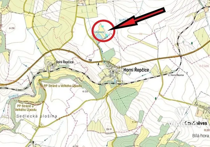 Prodej podílu pole, Liběšice, 746 m2