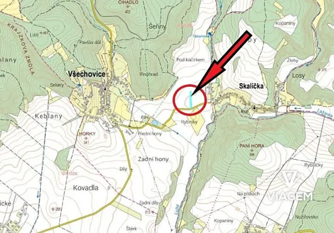 Prodej podílu pole, Všechovice, 283 m2