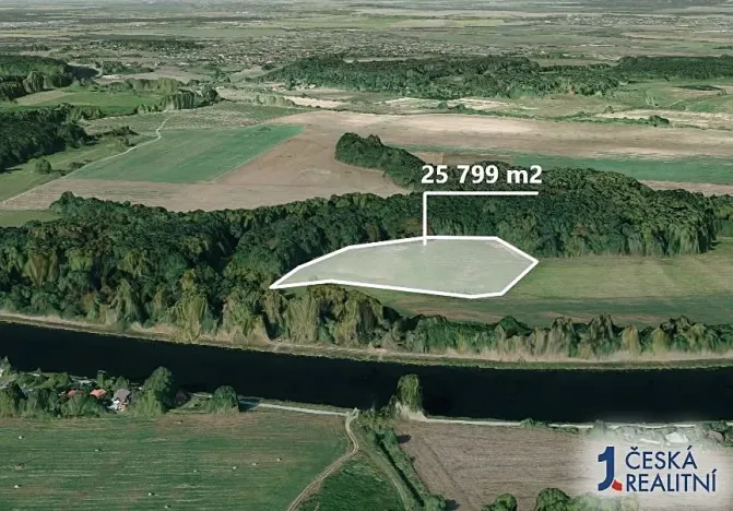 Prodej podílu pole, Kostelec nad Labem, Rudeč, 644 m2