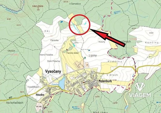 Prodej pole, Vysočany, 4490 m2