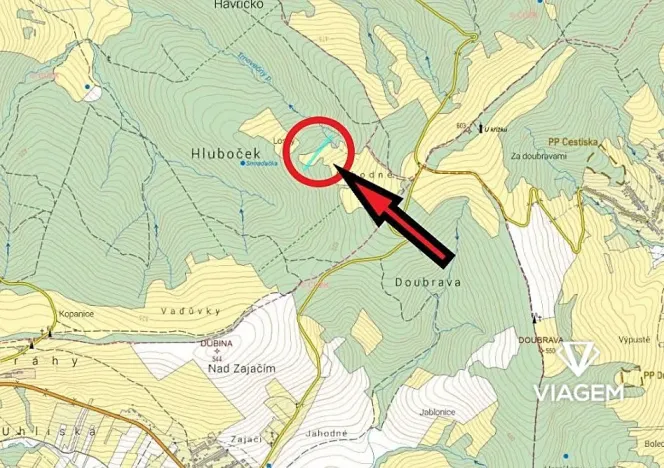 Prodej podílu pole, Korytná, 1617 m2